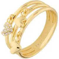 Fossil Ring 'Sutton' guld / transparent