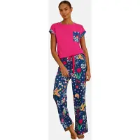 Love & roses Pyjamas marinblå / gul / rosa