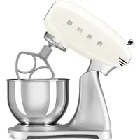 Smeg 50''s Style Köksmaskin SMF04CREU Creme, Stativmixer, Gräddfärgad, Whisking, 1 m, 4,8 l, Handtag