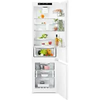 AEG 8000 SCE819E5TS - Kylskåp/frys - bottenfrysskåp - inbyggd - fördjupning - bredd: 56 cm - djup: 55 cm - höjd: 189.4 cm - 269 liter - Klass E - vit