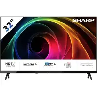 Sharp TV LED 32" HD Ready svart med Hotel TV-läge - 3 HDMI, 2 USB