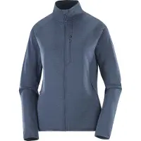 Salomon - Fleece dam - Sntial Lightwarm FZ W Blue Nights för Unisex - Storlek S - Blå