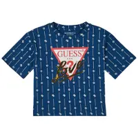 GUESS T-shirts med korta ärmar ORGANIC COTTON STRETCH flickor - Blå - 10 ans
