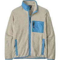 Patagonia - Varumärken - M's Synch Jkt Oatmeal Heather w/Shore Blue för UnisexUll - Storlek XL - Beige