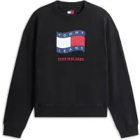 Tommy Hilfiger Tommy Jeans Wavy Flag Sueded Terry Boxy Sweatshirt