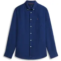 Tommy Hilfiger Regular Fit Washed Pure Linen Shirt