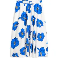 Tommy Hilfiger Pleated Linen Blend Midi A Line Skirt