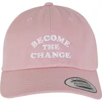 Mister tee Keps 'Become Change' rosa / vit