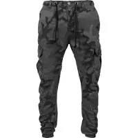 Urban Classics Cargobyxa ' Camo Cargo Jogging Pants ' grå