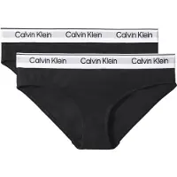 Calvin Klein 2 Pack Girls Bikini Briefs Icon Cotton Stretch