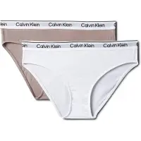 Calvin Klein 2 Pack Girls Bikini Briefs Icon Cotton Stretch