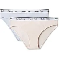 Calvin Klein 2 Pack Girls Bikini Briefs Icon Cotton Stretch