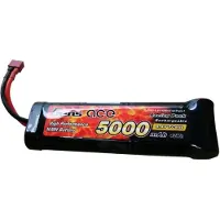 Gens ace B-5000-8.4V-NIMH-Flat-Pack-T, Batteri, Svart