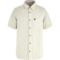 Fjällräven Men's Övik Travel Shirt Short Sleeve Chalk White-sand Stone