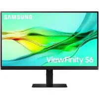 Samsung ViewFinity S6 S27D600UAU - LED-skärm - USB - 27" - 2560 x 1440 QHD @ 100 Hz - IPS - 350 cd/m² - 1000:1 - HDR10 - 5 ms - HDMI, DisplayPort, ...
