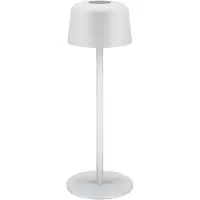 Goobay Trådlös LED bordslampa 25 cm / touchkontroll / dimbar / 150 lm / 3000 K / uppladdningsbar / IP44 - Vit