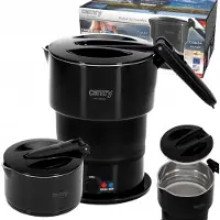 24.Se 600W Hopfällbar resevattenkokare 0,6L / Portabel vattenkokare för resor och camping