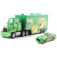 Fashnics Disney Pixar Bilar och Lastbilar Leksaksset The King Cruz Blixten McQueen Mike Farbror 1/43 Pressgjuten Modell Lastbilar Leksaker Gåva För Barn