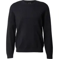 Armani Exchange för män. XM002435AF10454FB428 Teknisk marinblå tröja (L), Casual, Viskos, Marino
