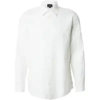 Armani Exchange för män. XM002263AF13131F0206 Skjorta Diagonal Lettering J vit (XXL), Casual, Bomull, Lång ärm