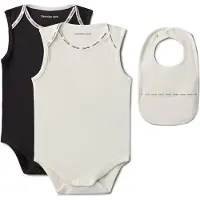 Calvin Klein Newborn Bodysuit And Bib Giftpack