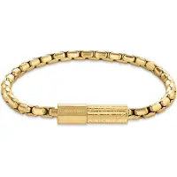 Calvin Klein Gold Plated Steel Barrel Link Bracelet