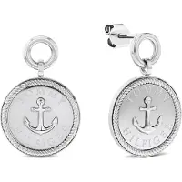 Tommy Hilfiger Stainless Steel Nautical Charm Earrings