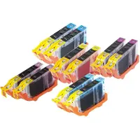 Inkclub Multipack, 10 bläckpatroner, 2x(C/M/Y/PC/PM)