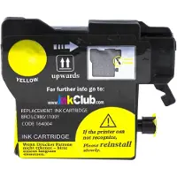 Inkclub Bläckpatron gul, ersätter Brother LC1100Y