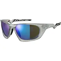 Oakley - Solglasögon - Lateralis Matte Clear Prizm Sapphire för Unisex - Vit