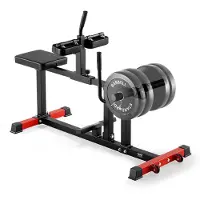 Vevor Sittande Vadmaskin, Vadlyftsmaskin med kapacitet på 440 LBS, Sittande Vadlyftsmaskin för Benträning Hemmagym, Vadträningsutrustning, Specialmaskin för Underkroppen, Passar 1/2-tums Viktskivor