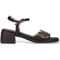 Wonders för kvinnor. D-2301_5675_5792 Sandaler i läder Toka Svart (39), Hud, 3 till 5 cm, Spänne, Casual
