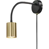 Nordlux Vägglampa , Guld / mässing, Metall