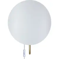 DFTP by Nordlux Design vägglampa Spargo, Vitt / opal, Hall, Metall, Design, Vägglampa, vägglampa inomhus