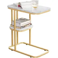 SoBuy Sidobord Guld 50x58x30 cm