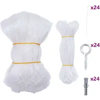 vidaXL Katnät transparent 12x3 m nylon