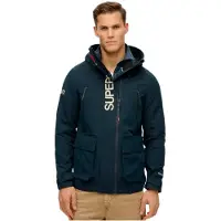 Superdry för män. M5012104A Windbreakerjacka med huva och broderi Ultimate navy (M), Casual, Polyester, Marino