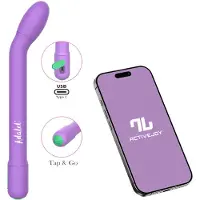 Adalet Gently - App-styrd G-punkts- och prostatavibrator (lila)