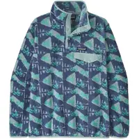 Patagonia W's LW Synch Snap-T P/O Jaguar Geo: Blue Sage