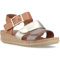 Hush puppies Eliana Sandal Läder Kvinnor Guld Sandaler