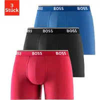 BOSS för män. 50475282 Förpackning med 3 logo-boxershorts svart, blå, röd (M), Hemkläder, Bomull