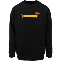 Merchcode Sweatshirt 'Christmas Dog' blandade färger / svart