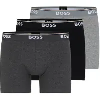 BOSS Boxershorts 'Power' grå / mörkgrå / svart