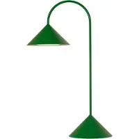 Frandsen LED-batteridriven bordslampa Grasp, grön, höjd 47 cm dimbar, Grön, Metall, Design