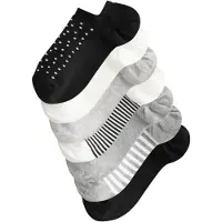 Next Sockor ljusgrå / svart / vit