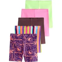 Next Leggings ljusgrön / aubergine / mörklila / orange / rosa