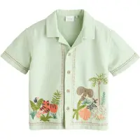 Next Skjorta beige / mint / aprikos