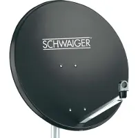 Schwaiger SPI996, 10,7 - 12,75 GHz, 38,5 dBi, Antracit, Gjuten aluminium, Plast, Stål, 75 cm, 745 mm