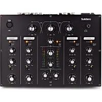 SubZero 4-kanals DJ-mixer med Vridreglage