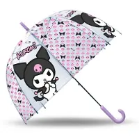 Kids Euroswan paraply transparent, manuell 46 cm Kuromi KU00005